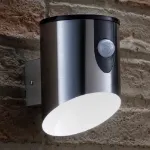 Picture of Wireless Battery-Operated LED Motion Sensor Wall Light, IP44 Waterproof Cylinder Sconce for Outdoor Security