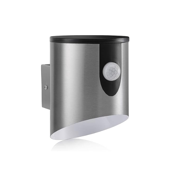 Picture of Wireless Battery-Operated LED Motion Sensor Wall Light, IP44 Waterproof Cylinder Sconce for Outdoor Security