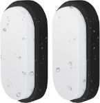 Picture of 14W Black LED Oval Bulkhead Light, IP54 Waterproof Outdoor Wall & Ceiling Light, 980LM, 4000K Natural White (2 Pack)