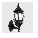 Picture of Classic Black Outdoor Wall Light, IP44 Waterproof Garden Lantern with 6W LED Bulb