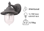 Picture of Litecraft Bacup Outdoor Wall Lantern, Industrial Fisherman Style Light (Anthracite)