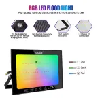 Picture of 50W RGB LED Floodlight, 16-Color Changing Outdoor Spotlight with Remote 