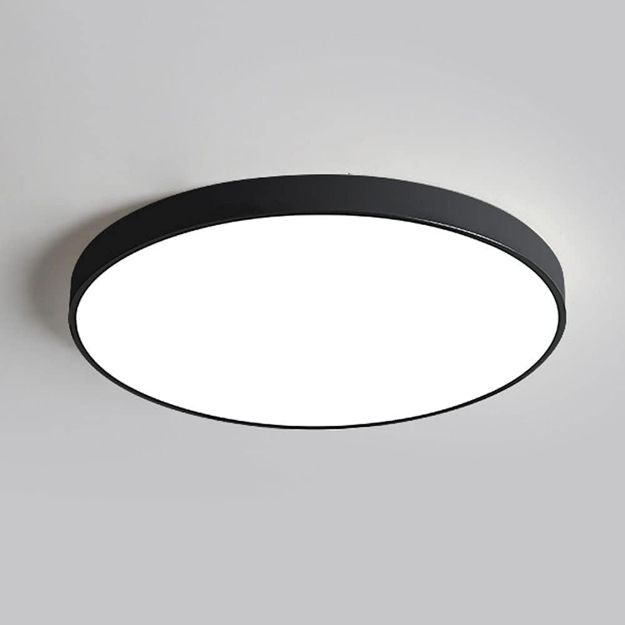 Picture of 36W Ultra-Thin LED Ceiling Light – Modern Black Flush Mount Fixture for Bedroom & Kitchen