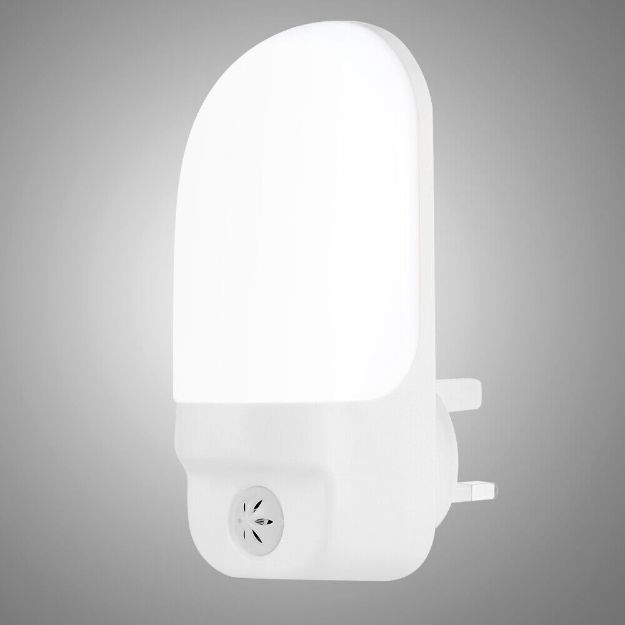 Picture of LED Plug-In Night Light with Light Sensor, Child Safety & Emergency Lamp