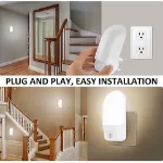 Picture of LED Plug-In Night Light with Light Sensor, Child Safety & Emergency Lamp