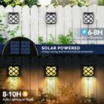 Picture of Solar-Powered LED Fence Lights ,  Outdoor Garden, Step, Door & Wall Lights (4-Pack)