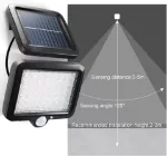 Picture of Solar-Powered PIR Motion Sensor LED Wall Light, Outdoor Garden Security Flood Lamp