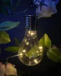 Picture of Hanging Solar-Powered LED Light Bulb with Clip, Outdoor Garden & Camping Lamp