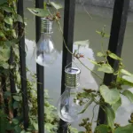 Picture of Hanging Solar-Powered LED Light Bulb with Clip, Outdoor Garden & Camping Lamp