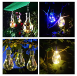 Picture of Hanging Solar-Powered LED Light Bulb with Clip, Outdoor Garden & Camping Lamp