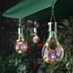 Picture of Hanging Solar-Powered LED Light Bulb with Clip, Outdoor Garden & Camping Lamp