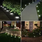 Picture of LED Solar Ground Lights  Outdoor Waterproof Decking & Pathway Lamps for Garden, Lawn & Patio