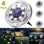 Picture of LED Solar Ground Lights  Outdoor Waterproof Decking & Pathway Lamps for Garden, Lawn & Patio