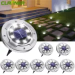 Picture of LED Solar Ground Lights  Outdoor Waterproof Decking & Pathway Lamps for Garden, Lawn & Patio