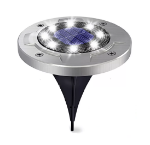 Picture of LED Solar Ground Lights  Outdoor Waterproof Decking & Pathway Lamps for Garden, Lawn & Patio