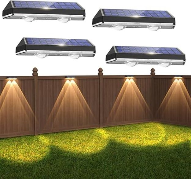 Picture of 3 Modes, IP65 Waterproof LED Wall Lights for Deck, Patio, Steps & Railings (4-Pack)