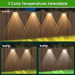 Picture of 3 Modes, IP65 Waterproof LED Wall Lights for Deck, Patio, Steps & Railings (4-Pack)