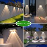 Picture of 3 Modes, IP65 Waterproof LED Wall Lights for Deck, Patio, Steps & Railings (4-Pack)