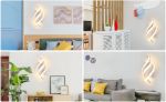 Picture of  Modern LED Wall Light, 22W Elegant Spiral Wall Lamp for Bedroom, Living Room, Hallway & Hotel