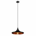 Picture of Industrial Pendant Light with Black & White Shade,  Ceiling Hanging Lamp for Kitchen & Dining