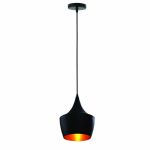 Picture of Industrial Pendant Light with Black & White Shade,  Ceiling Hanging Lamp for Kitchen & Dining