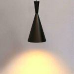 Picture of Industrial Pendant Light with Black & White Shade,  Ceiling Hanging Lamp for Kitchen & Dining