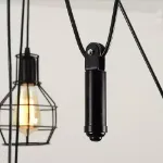 Picture of Vintage Industrial 6-Arm Spider Pendant Light, Retro Cage Chandelier Ceiling Lamp