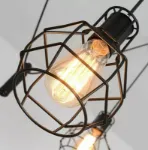 Picture of Vintage Industrial 6-Arm Spider Pendant Light, Retro Cage Chandelier Ceiling Lamp