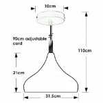 Picture of Modern Pendant Light, Retro Ceiling Lamp Shade Chandelier Hanging Fixture