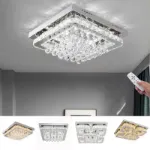 Picture of Luminous Cascade Crystal LED Chandelier,  Modern Flush Mount Ceiling Light