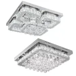 Picture of Luminous Cascade Crystal LED Chandelier,  Modern Flush Mount Ceiling Light