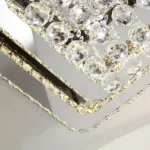 Picture of Luminous Cascade Crystal LED Chandelier,  Modern Flush Mount Ceiling Light