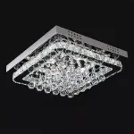 Picture of Luminous Cascade Crystal LED Chandelier,  Modern Flush Mount Ceiling Light