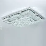 Picture of Luminous Cascade Crystal LED Chandelier,  Modern Flush Mount Ceiling Light