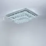 Picture of Luminous Cascade Crystal LED Chandelier,  Modern Flush Mount Ceiling Light