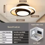 Picture of Luminous Halo LED Ceiling Light , Sleek Modern Ceiling Chandelier for Home & Office