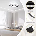 Picture of Luminous Halo LED Ceiling Light , Sleek Modern Ceiling Chandelier for Home & Office