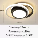 Picture of Luminous Halo LED Ceiling Light , Sleek Modern Ceiling Chandelier for Home & Office