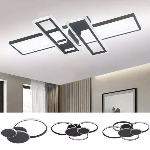 Picture of Modern LED Ceiling Light, Chic Dimmable Chandelier for Living Room, Bedroom, Kitchen & Office