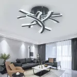 Picture of Modern LED Ceiling Light, Chic Dimmable Chandelier for Living Room, Bedroom, Kitchen & Office