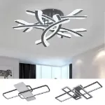 Picture of Modern LED Ceiling Light, Chic Dimmable Chandelier for Living Room, Bedroom, Kitchen & Office