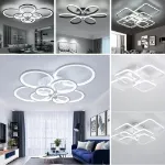 Picture of Modern LED Chandelier, Elegant Ceiling Pendant Light for Living Room & Hallway