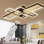 Picture of Modern LED Ceiling Light,  Dimmable Chandelier with Remote Control for Living Room & Bedroom