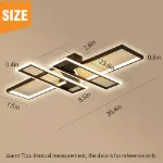 Picture of Modern LED Ceiling Light,  Dimmable Chandelier with Remote Control for Living Room & Bedroom