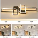 Picture of Modern LED Ceiling Light,  Dimmable Chandelier with Remote Control for Living Room & Bedroom