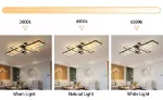 Picture of Modern LED Ceiling Light,  Dimmable Chandelier with Remote Control for Living Room & Bedroom