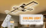 Picture of Modern LED Ceiling Light,  Dimmable Chandelier with Remote Control for Living Room & Bedroom