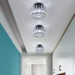 Picture of Modern Crystal Ceiling Light,  Chic LED Chandelier for Living Room & Bedroom