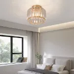 Picture of Modern Crystal Ceiling Light,  Chic LED Chandelier for Living Room & Bedroom