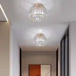 Picture of Modern Crystal Ceiling Light,  Chic LED Chandelier for Living Room & Bedroom